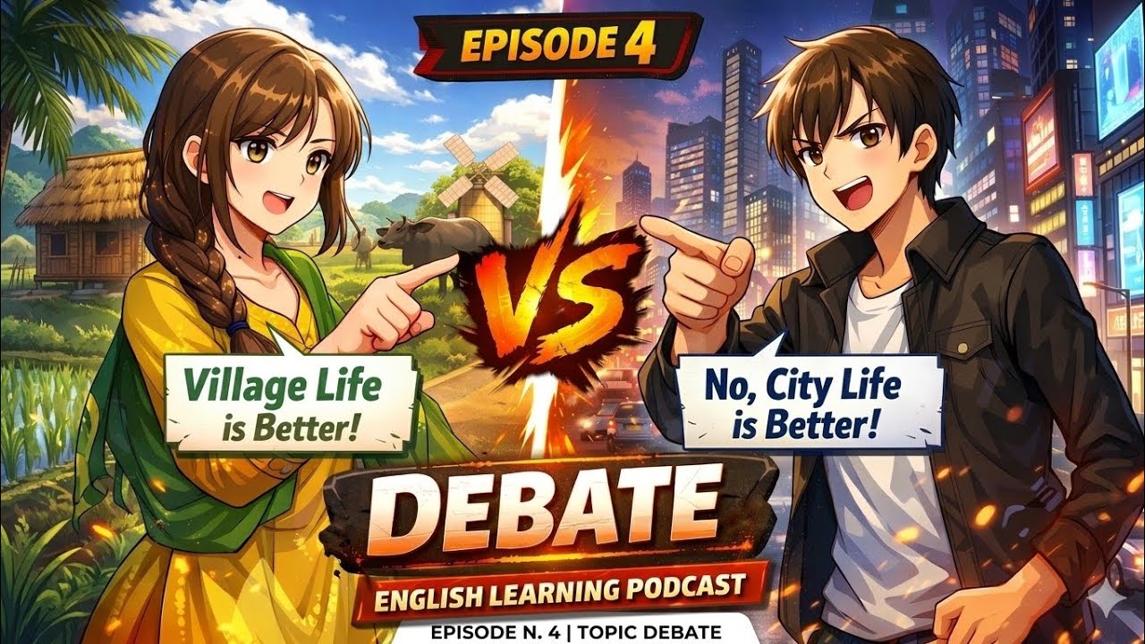 Village Life vs City Life 🆚 | Which Life is Better? | English Debate Podcast
