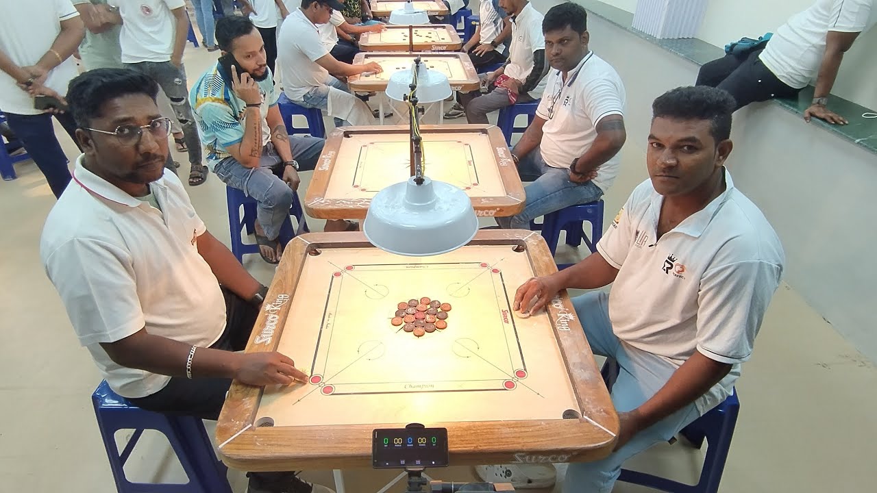 SANDIP DVE VS JAVED SAYED ASHWIN CARROM CLUB STRIKER PLAYERS GROUP CARROM TOURNAMENT 2024