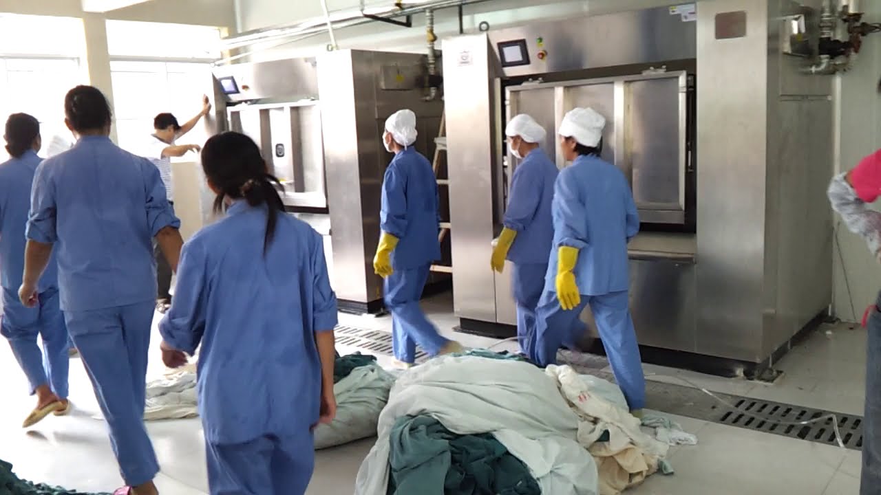 Washer Extractor Operation Method, Goworld 50kg Hospital Barrier Washer Extractor