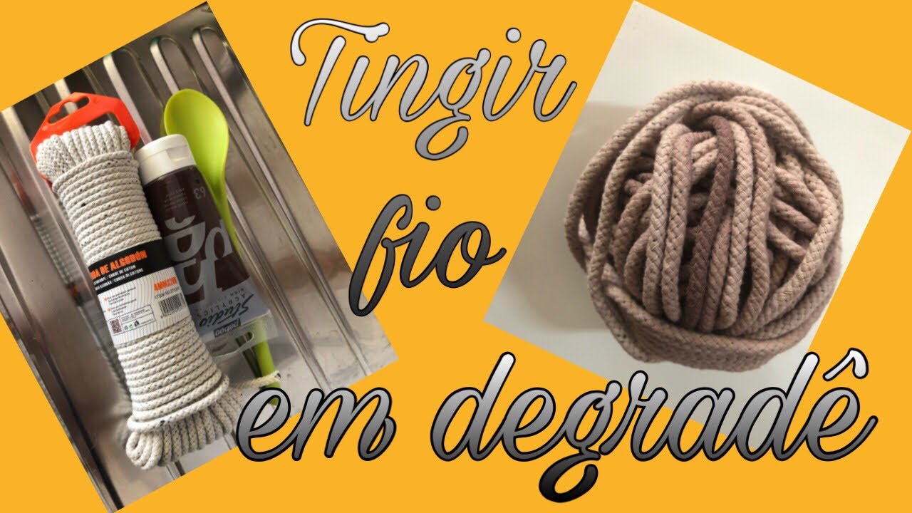 Como tingir fio de algodão em degradê