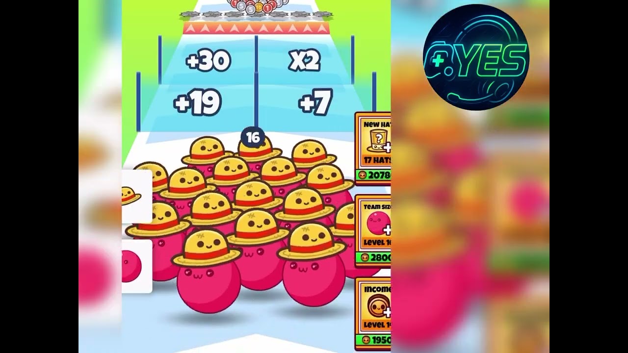 FOOD RUN 🍖 🍿- Level Up Fruits (Gameplay Mobile, Math Foods Run) 