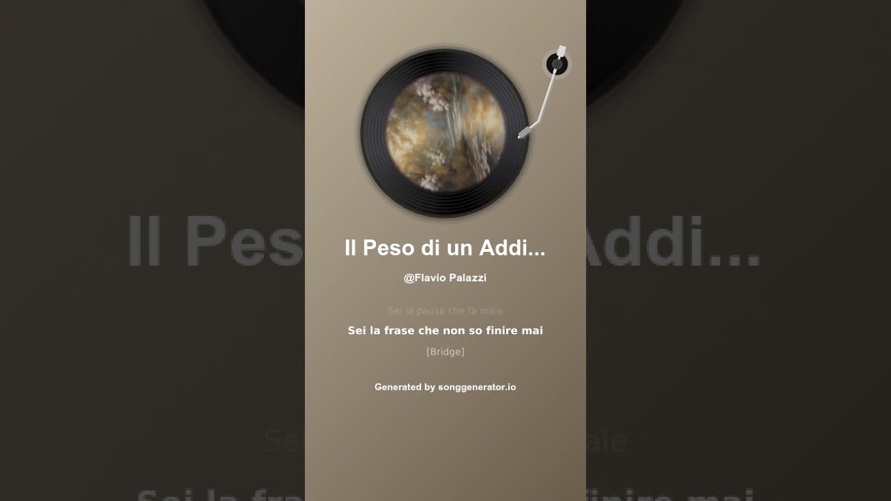 Il Peso di un Addio