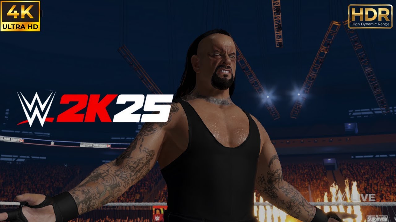 WWE 2K25 4K HDR | Randy Orton vs The Undertaker ⚰️ Legend vs Legend | No Commentary