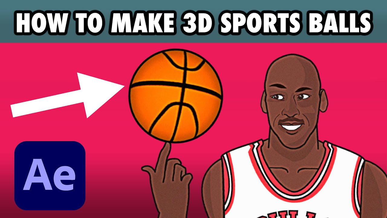 How to make 3d Sports Balls in After effects ⚽️🎾🏀
