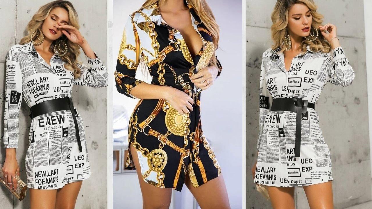 ◀️TENDENCIAS 2020 VESTIDOS CAMISEROS DE MODA  МОДНЫЕ ТРЕНДЫ 2020 MODA FEMININA