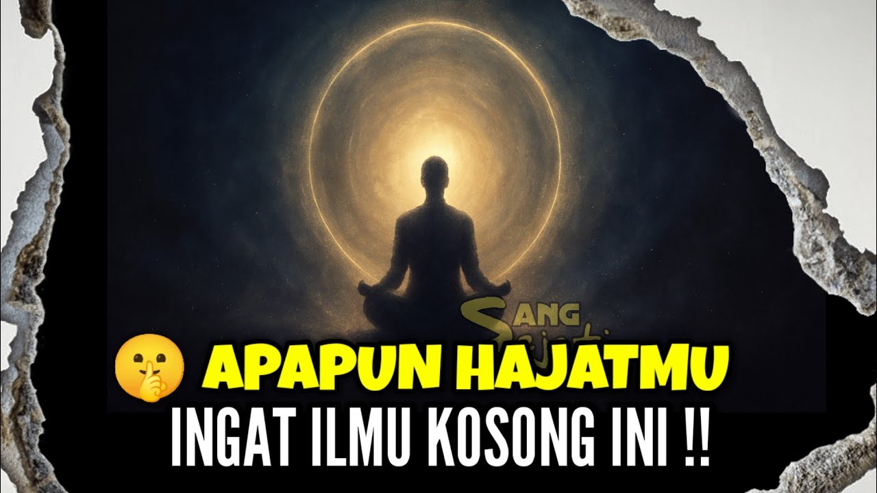 ILMU KOSONG TINGKAT TINGGI UNTUK SEGALA HAJAT
