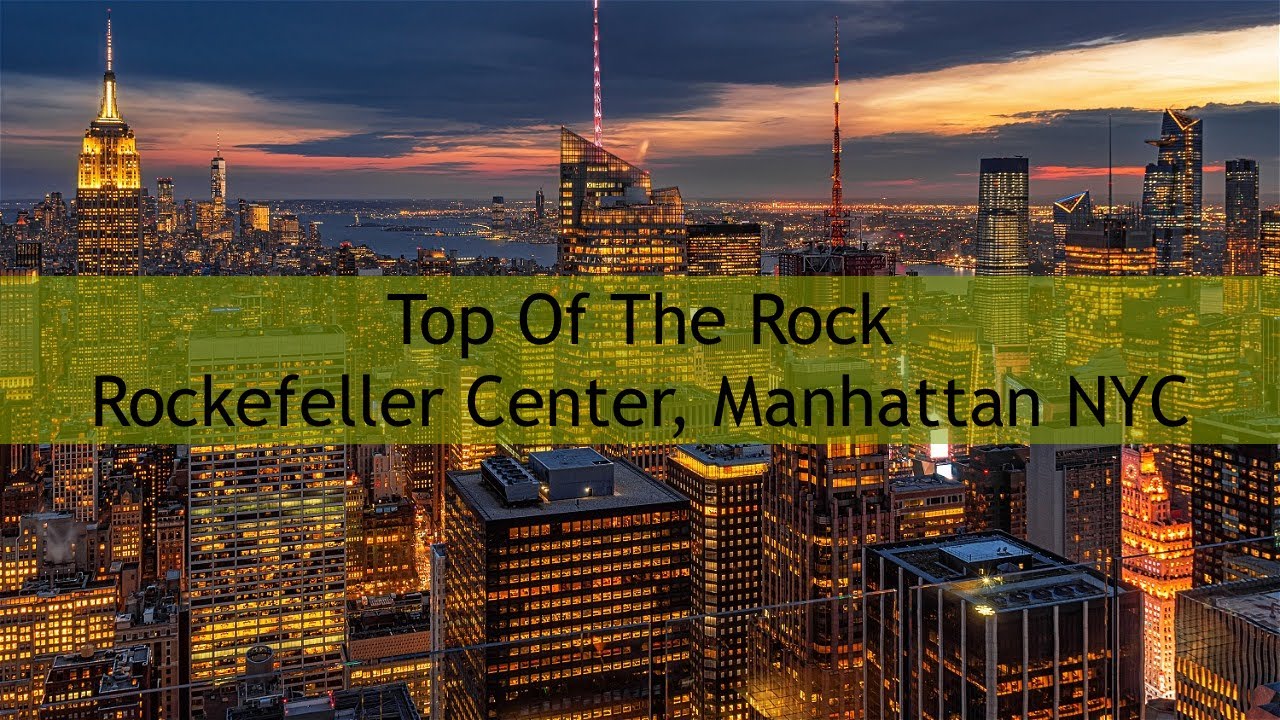 Top Of The Rock | Rockefeller Center Observatory Deck at Night | Manhattan | New York City USA
