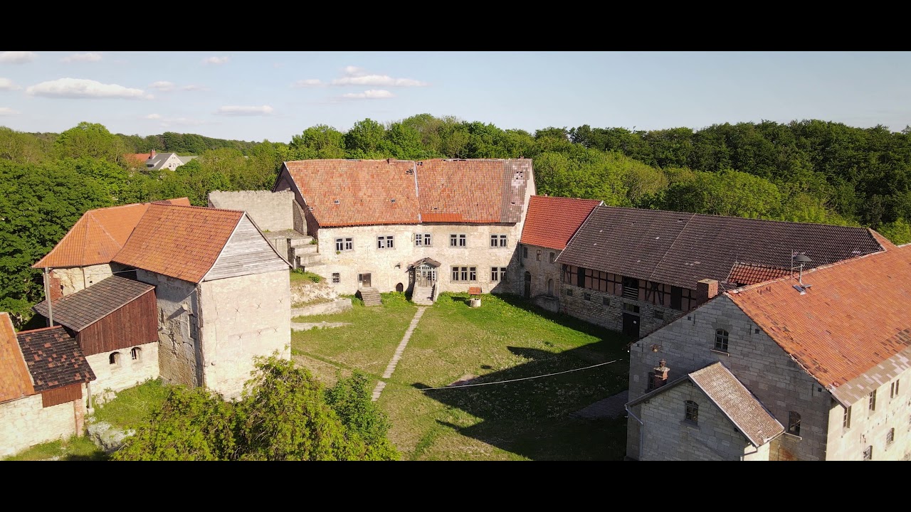 DJI Mavic Air 2  Burg Lohra bei Bleicherode vOn ObEn, gefilmt mit der DJI Mavic Air 2