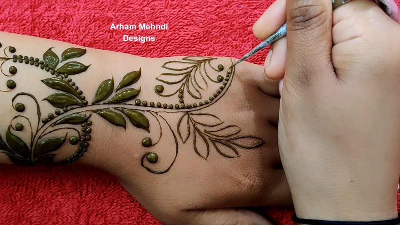 Easy Beautiful Mehndi Design for Hand || New Simple Stylish Mehndi Design || Arham Mehndi Designs