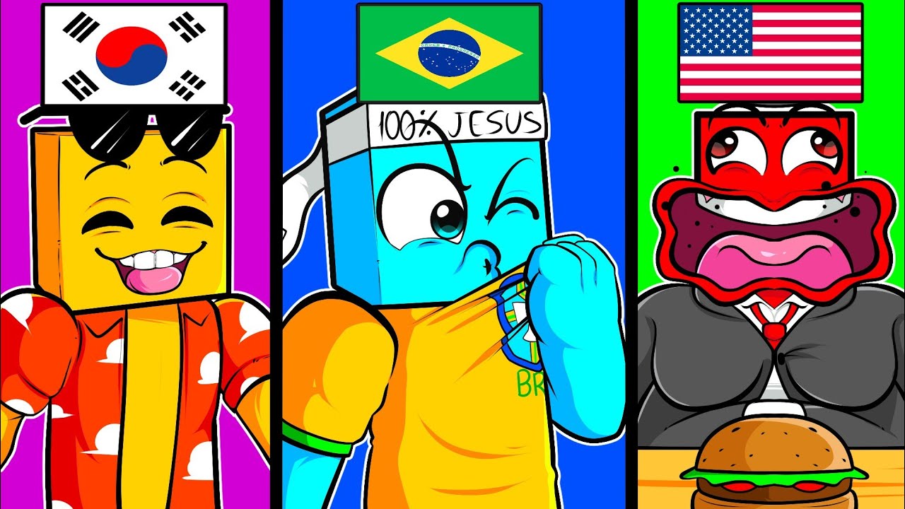 Entrei em um SERVIDOR Com todos os PAISES do Mundo!