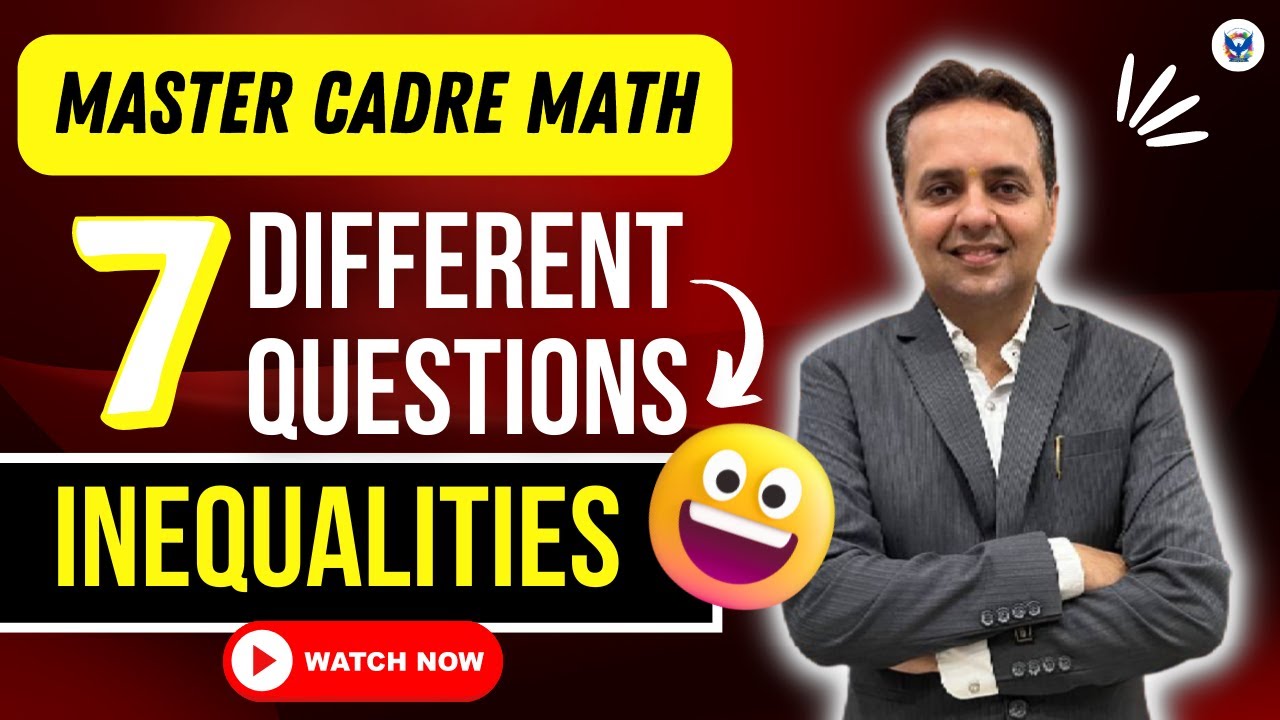 Practice  Inequalities in Just 8 Min || Master Cadre Math 2022 || Boost Preparation: Dream Govt. Job