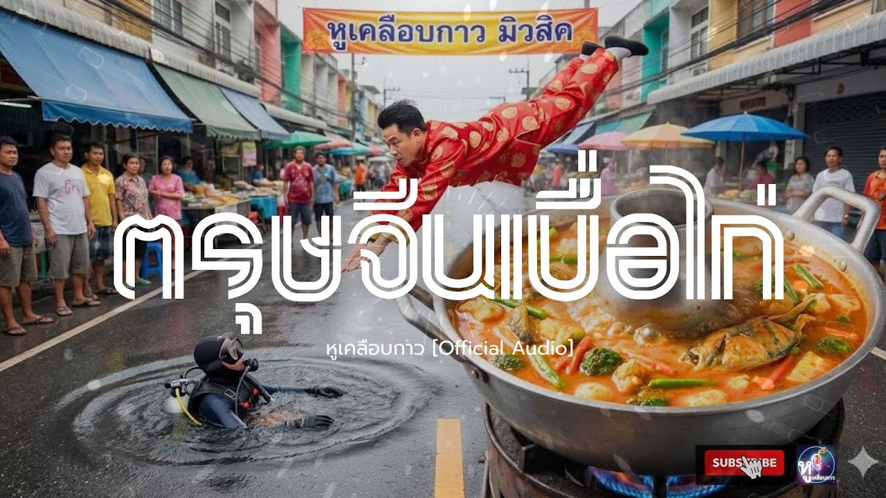 ตรุษจีนเบื่อไก่! (อยากดำน้ำป๋อมแป๋ม) - หูเคลือบกาว [Official Audio] 🐔🌊