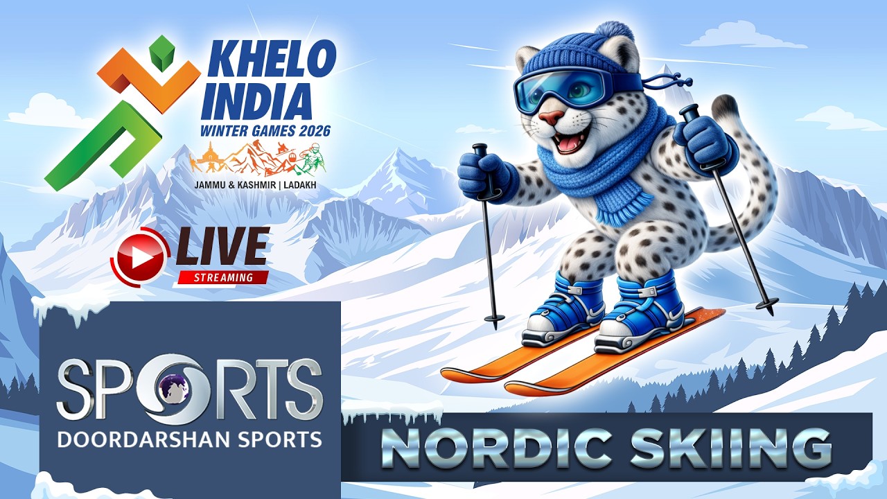 LIVE - Nordic Skiing - Khelo India Winter Games 2026, Gulmarg | Doordarshan Sports