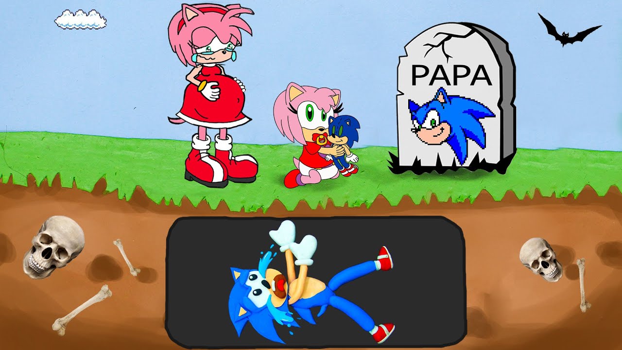 Oh no, Sonic Come Back Hell (Sad Story) | Pacman Stop Motion Game