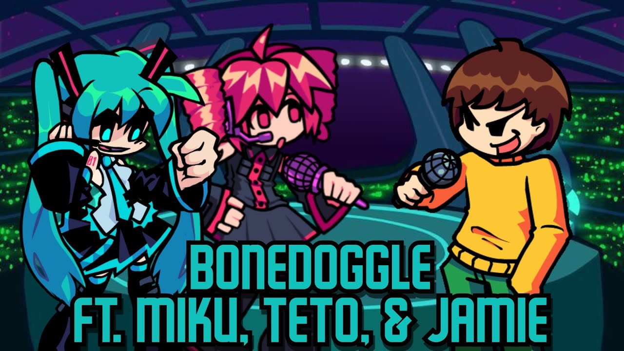 M1KU & T3TO Concert (FNF Bonedoggle but Miku, Teto, & Jamie Sings it)