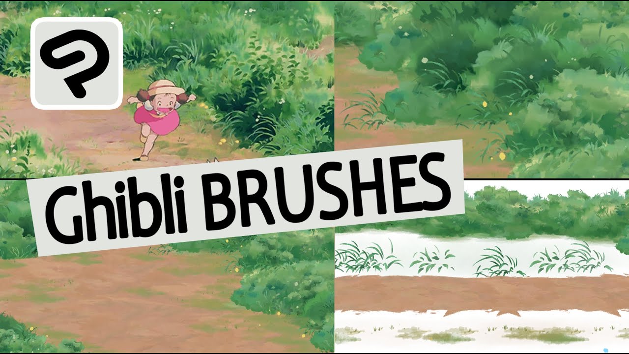 48free CSP GHIBLI STYLE BRUSHES GRASS&GROUND