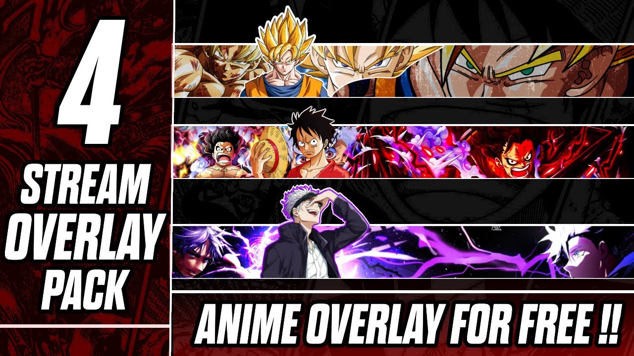 Free Anime Stream Overlay Pack | Free Download | 2025