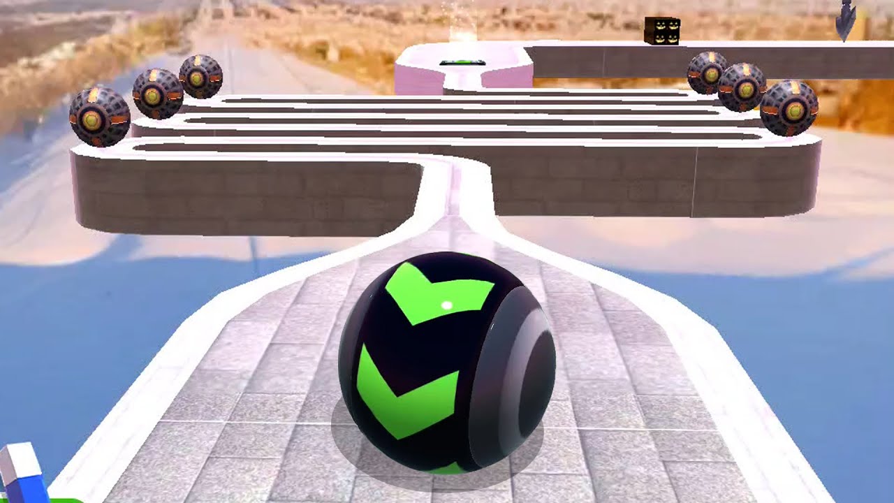 Sky Rolling Ball 3D Gameplay Speedrun Max All Levels 1105
