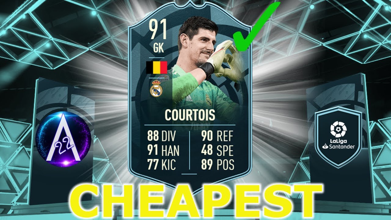 91 Courtois POTM SBC Cheapest Solution!! #FIFA22