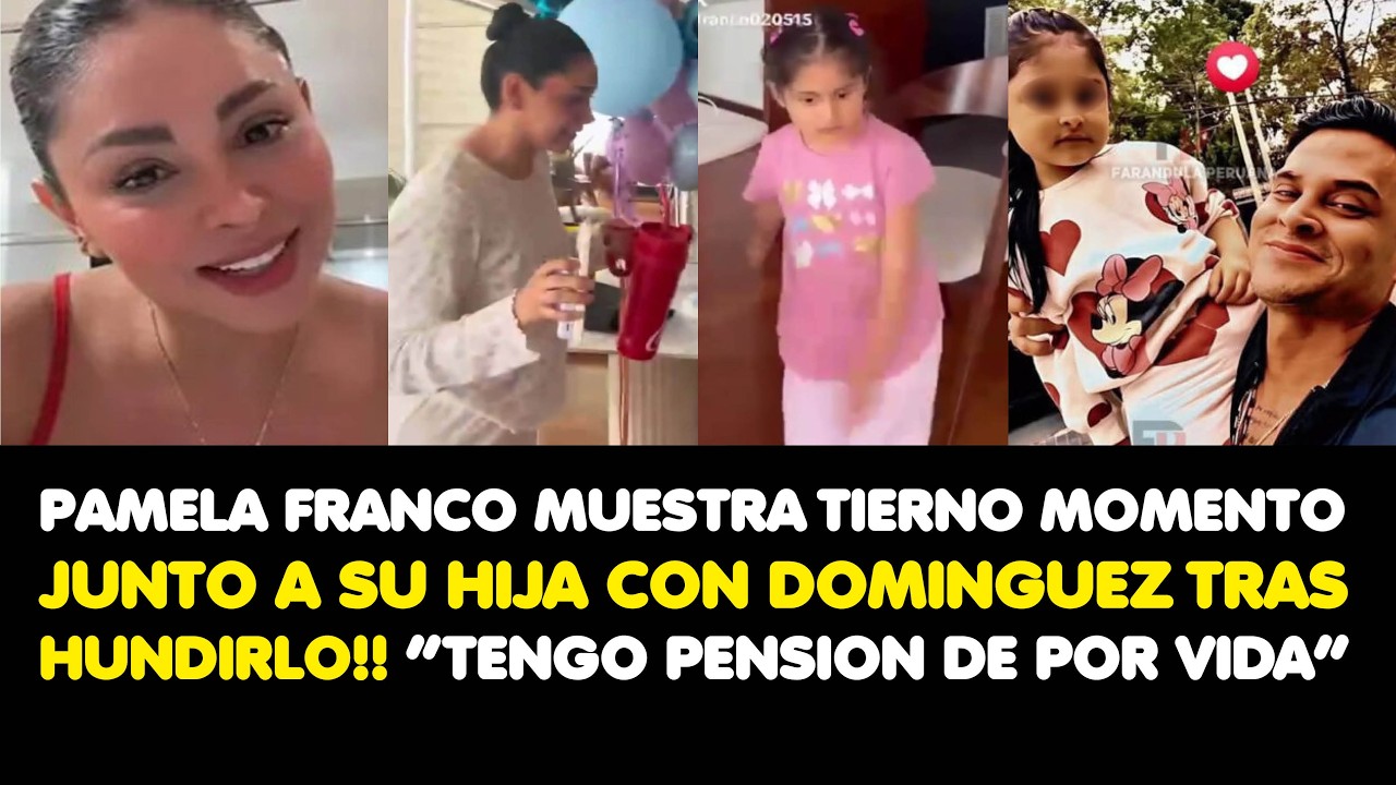 FRANCO MUESTRA TIERNO MOMENTO JUNTO A SU HIJACON DOMINGUEZ TRAS HUNDIRLO!“TENGO PENSION DE POR VIDA”