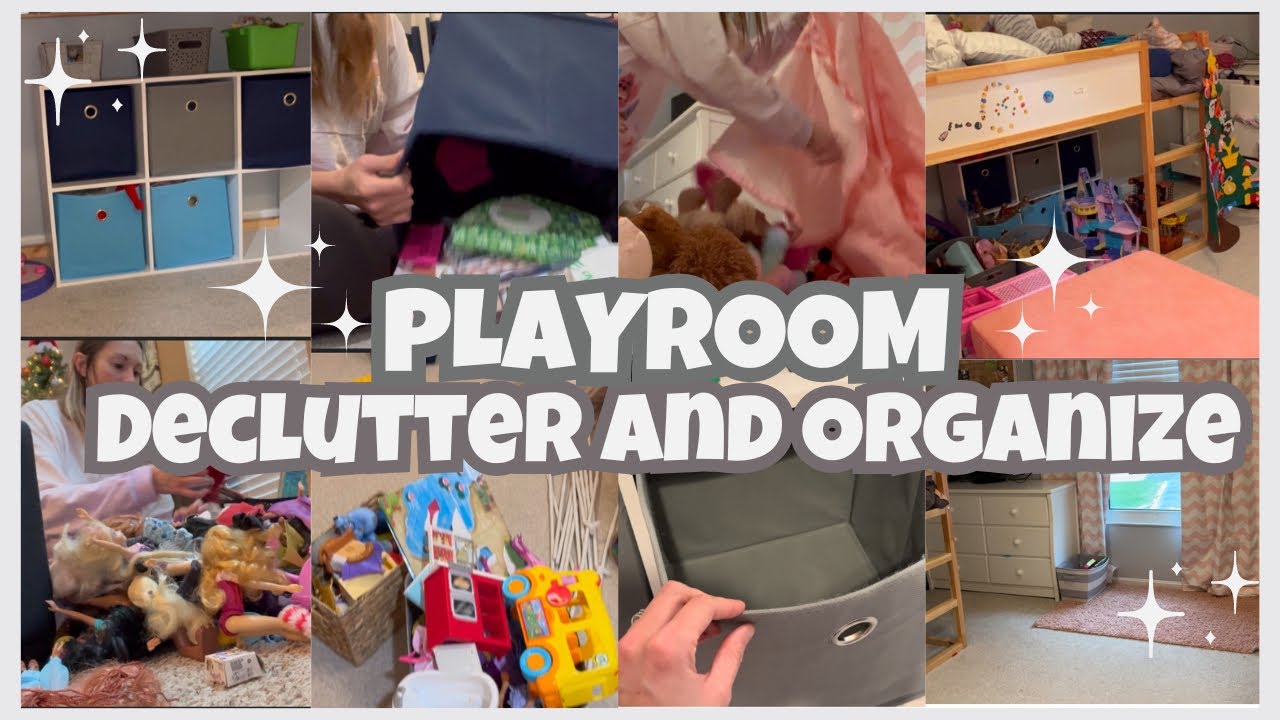 DECLUTTER AND ORGANIZE PLAYROOM | Toy Organization| Decluttering for the Holidays| Toy Cleanout