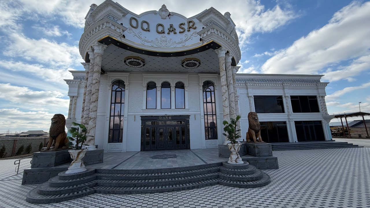 АЖОЙИБ ЯНГИЛИК! OQ QASR TO'YXONASI ЯНГИ ОЧИЛДИ! РИМ УСТУНЛАРИ ВА ЛЕСТНИЦА НАРХЛАРИ