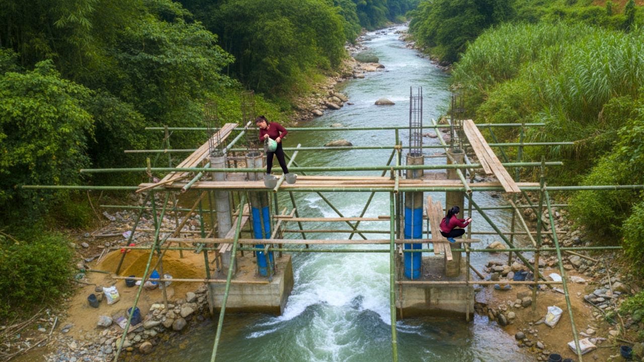 TIMELAPSE : Building An Automated Water Pumping System To Create A Free Water Source For The Farm