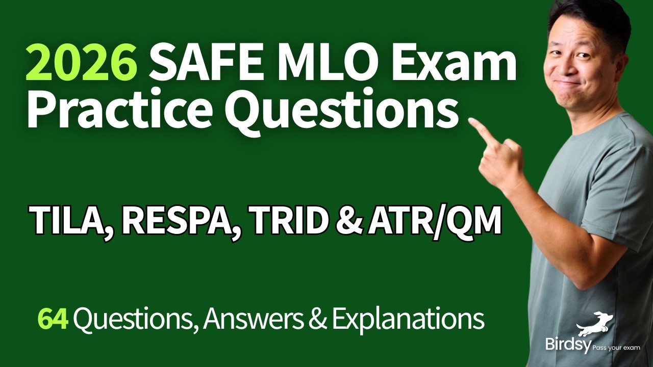 2026 SAFE MLO Exam Practice Questions – TILA, RESPA, TRID & ATR/QM