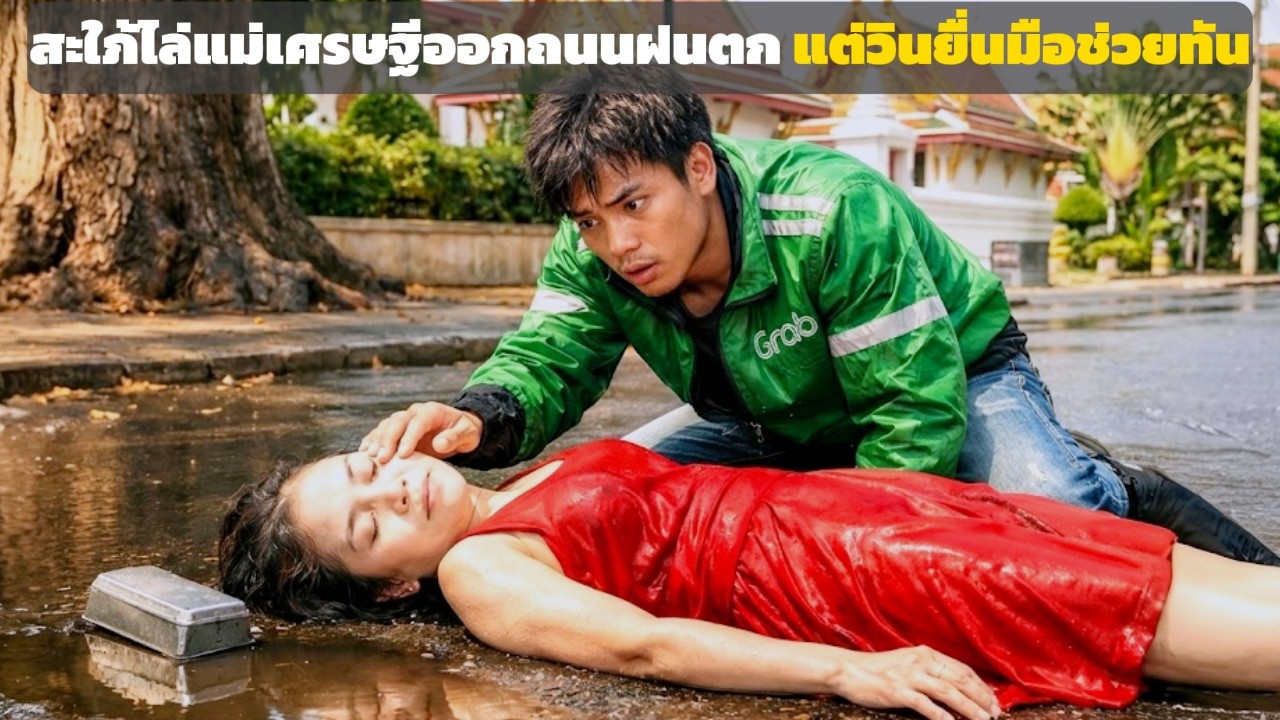 มหาเศรษฐีหญิงถูกลูกสะใภ้ไล่ออกกลางฝน วินมอเตอร์ไซค์ยื่นเสื้อกันฝนช่วย | ชีวิตเล่าเรื่อง