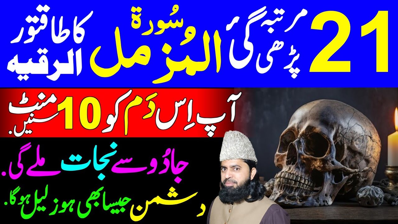 Surah Al-Muzammil 21 Times | Powerful Qurani Ruqyah Shariah for Black Magic, Nazar & Protection