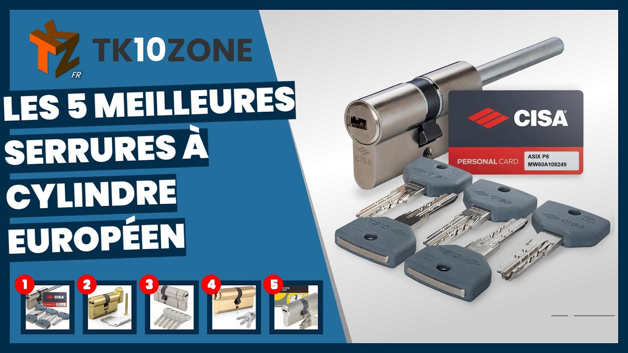 Les 5 meilleures serrures à cylindre européen