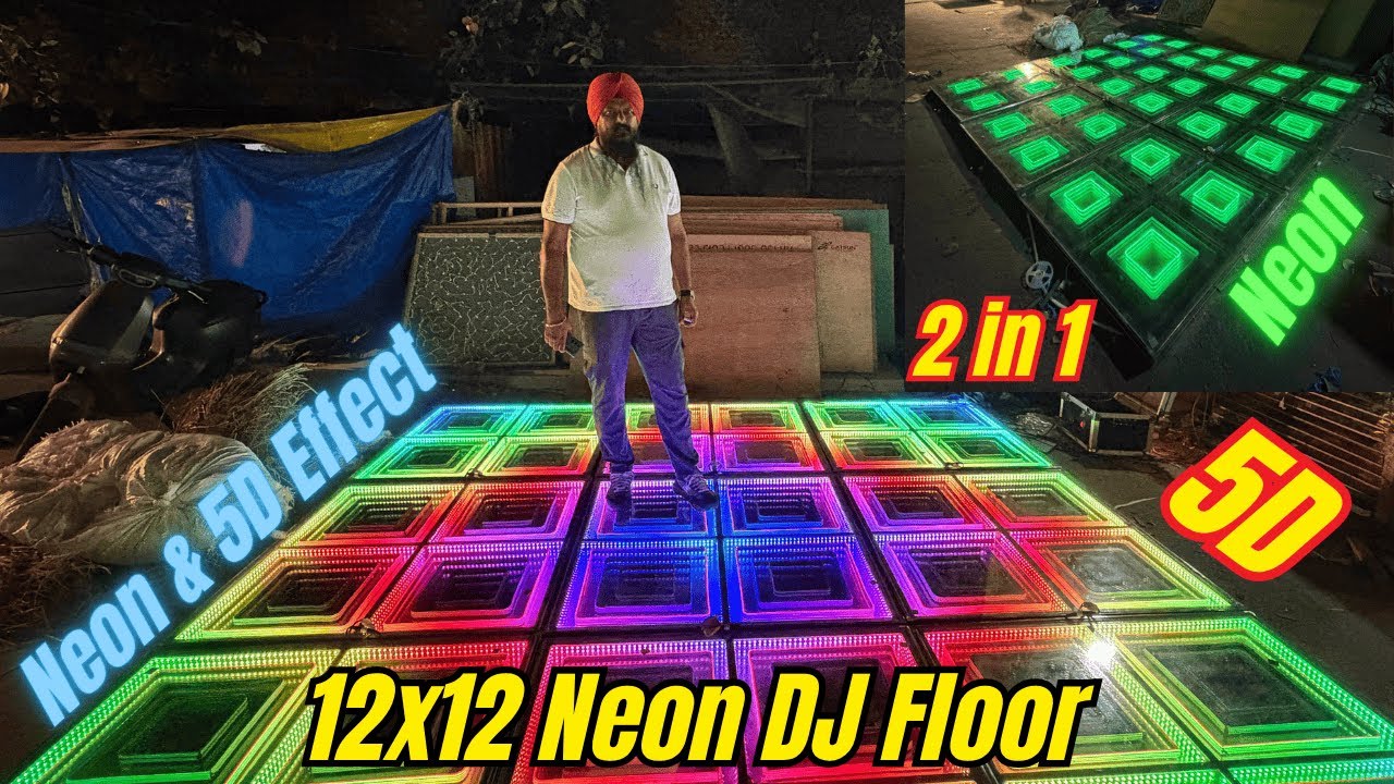 Neon DJ Dance New Design | Neon and 5D Effects | DJ Floor Factory 😯