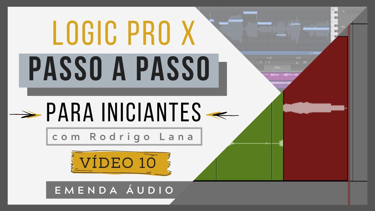 (vídeo 10) Emenda de áudio, autopunch e fade | Curso de Logic Pro X para iniciantes | # 97
