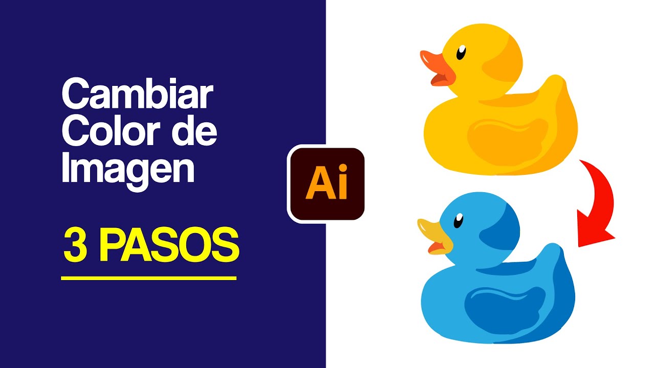 Cambiar color de imagen en Adobe Illustrator