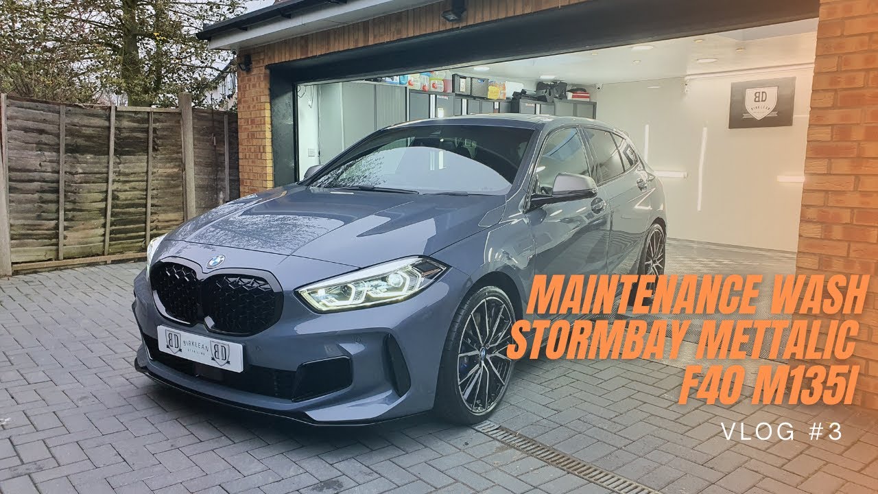 Vlog #3 Maintenance Wash on a Ceramic Coated BMW F40 M135i Storm Bay Metallic