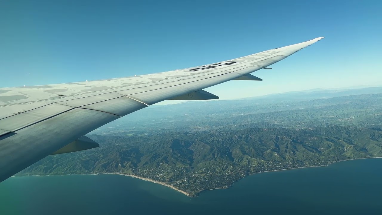 (Spectacular Scenery!) Afternoon Takeoff | ANA 787-9 | Los Angeles LAX
