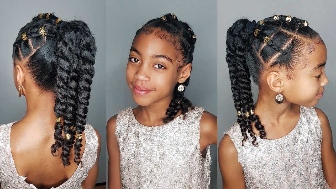 Ponytail Twists- Protective hairstyle for Girls