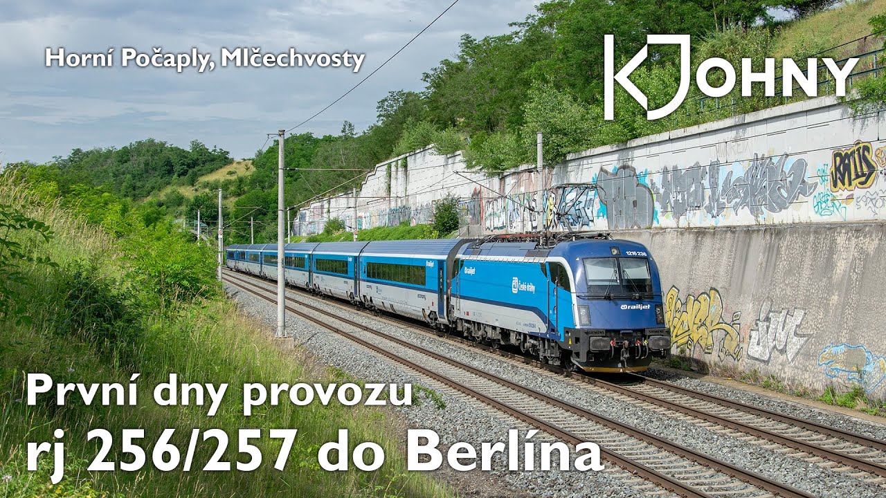 První dny provozu rj 256/257 Vindobona do Berlína + okolní provoz