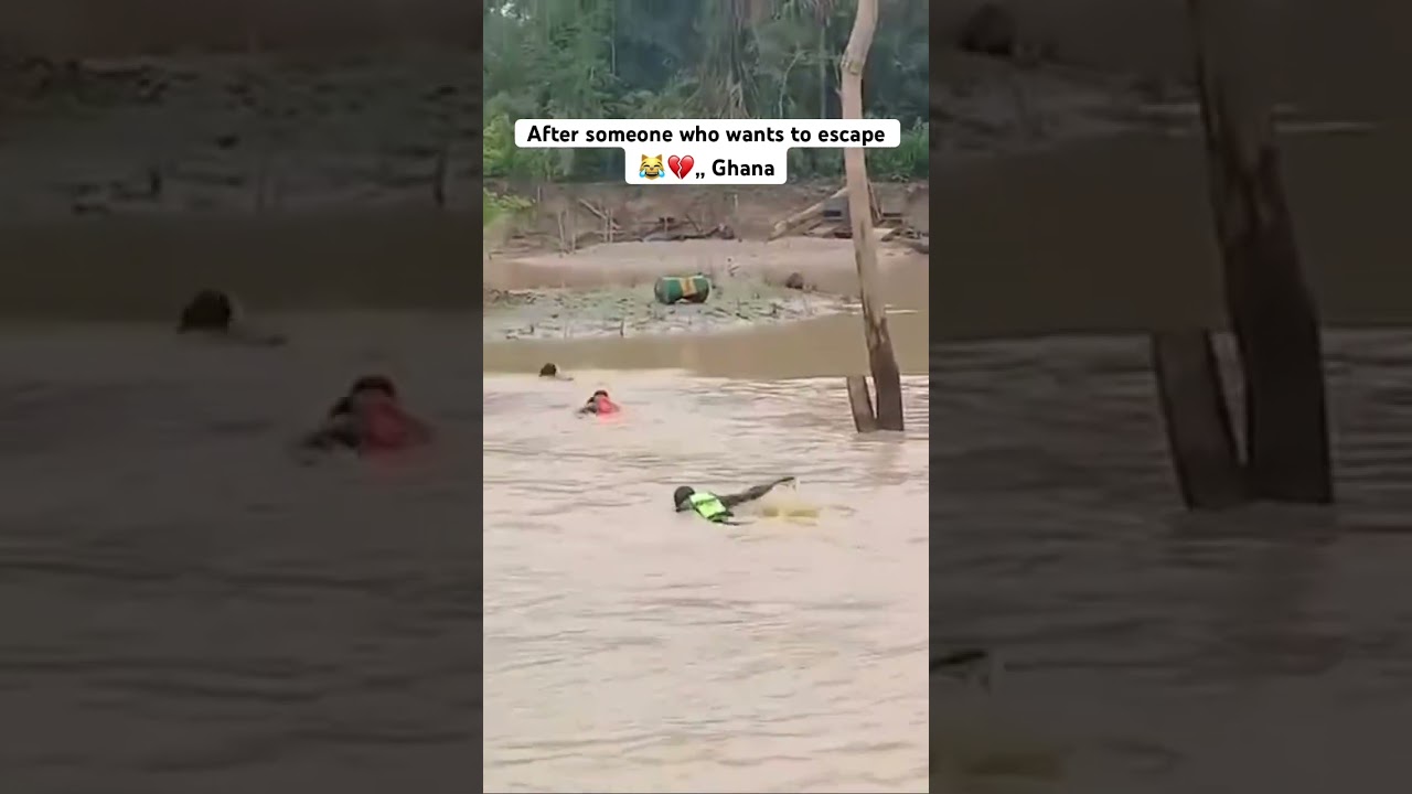Galamsey Escape Part 1 #viralvideo #galamsey #ghana