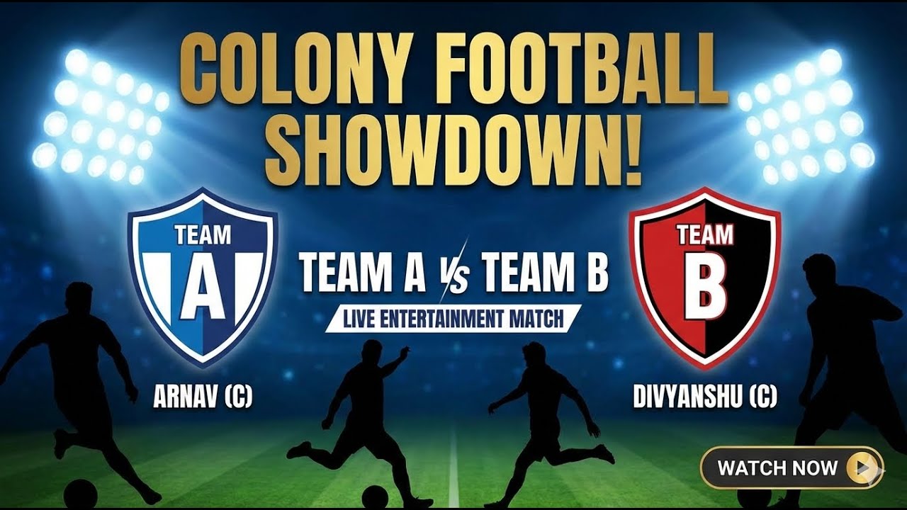 UNBELIEVABLE FINISH! ⚽ Team A vs Team B | Audit Colony Patna | Saturday Night Football