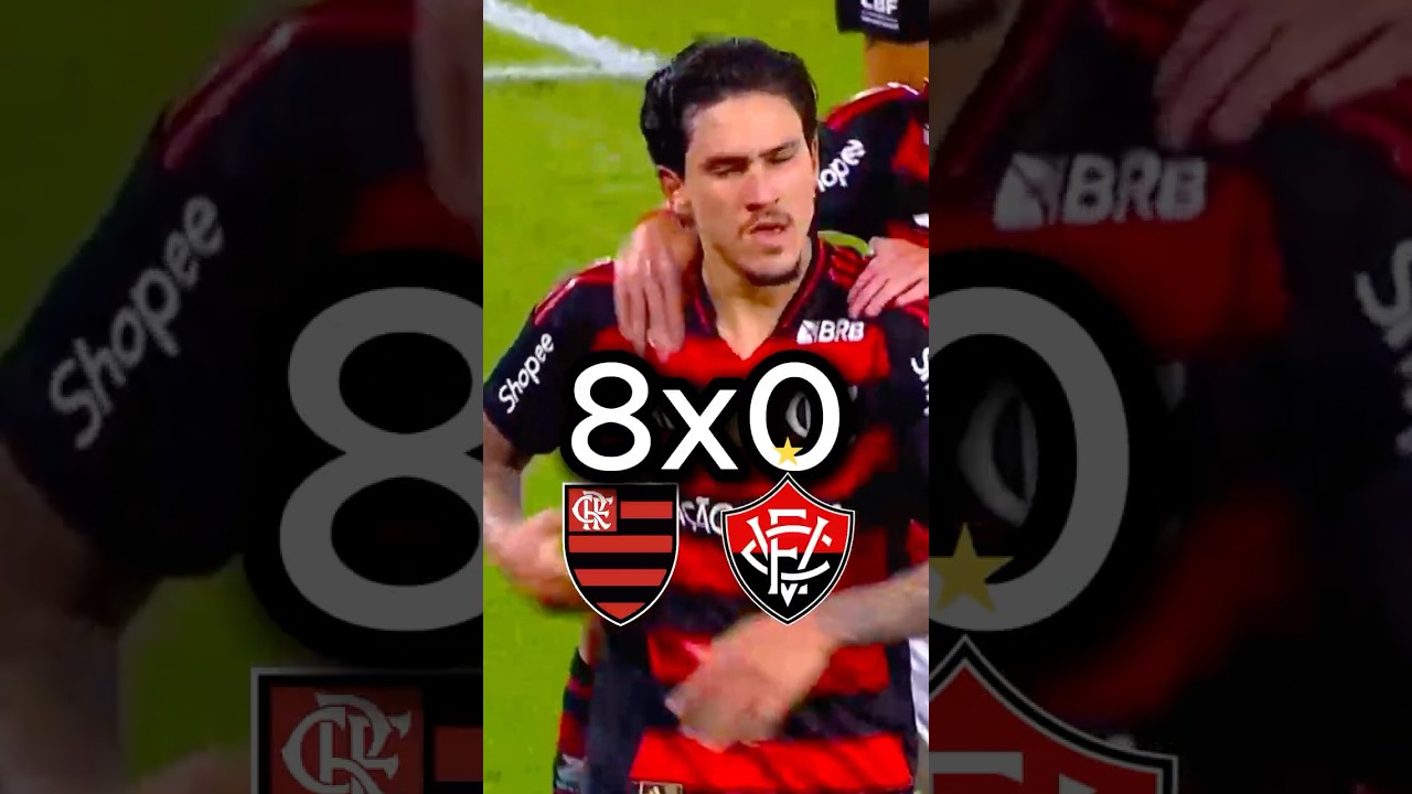 Flamengo e Vitória foi uma humilhação no Brasileirão 2025 