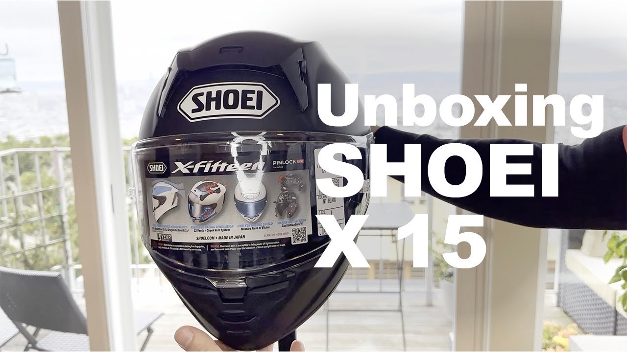 Unboxing Shoei X 15 in Matte Black