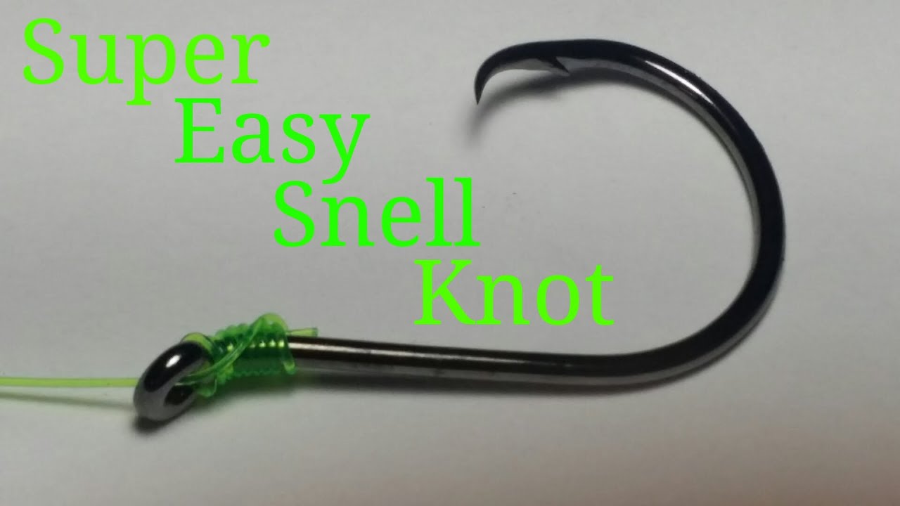 How to tie a Super easy snell knot!