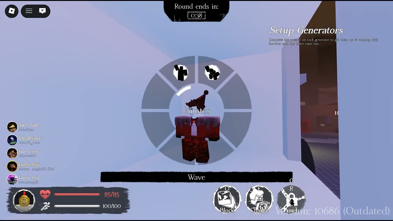 playing FORSAKEN (Roblox)