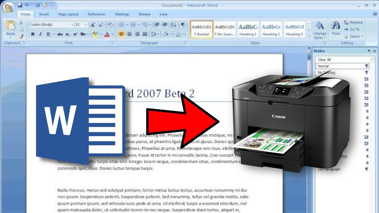 Как распечатать файл Word в Windows 10 | Как распечатать документ в Microsoft Word