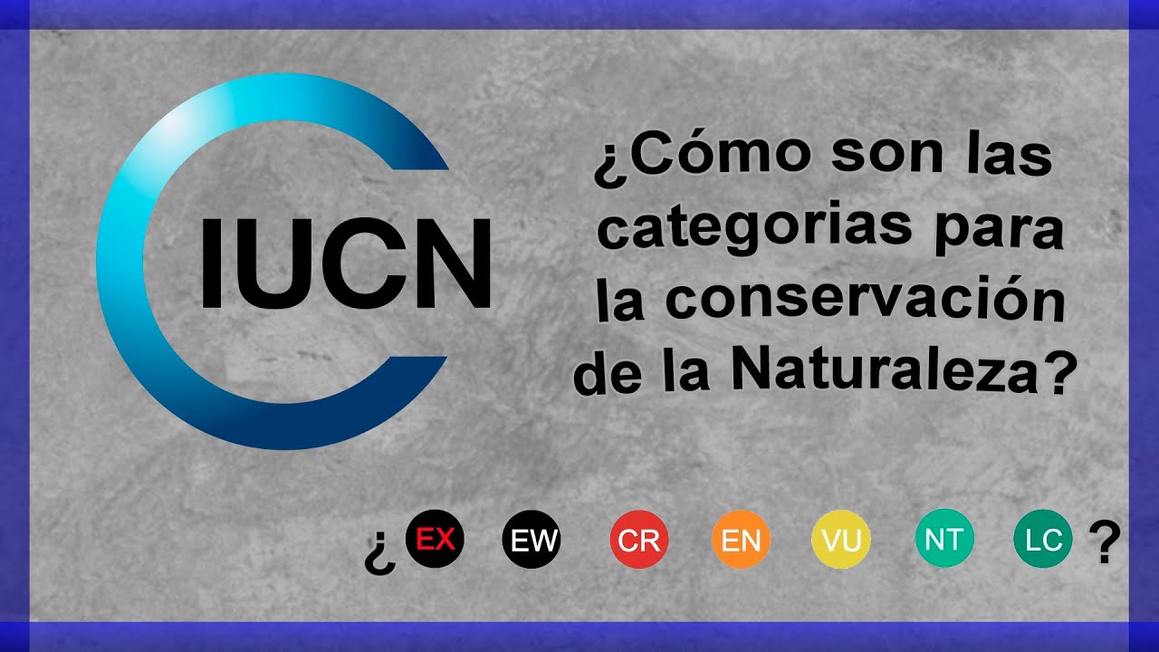 Categorías de conservación según la IUCN