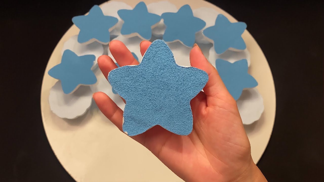 ASMR | baking soda play 🟠🟣🔵