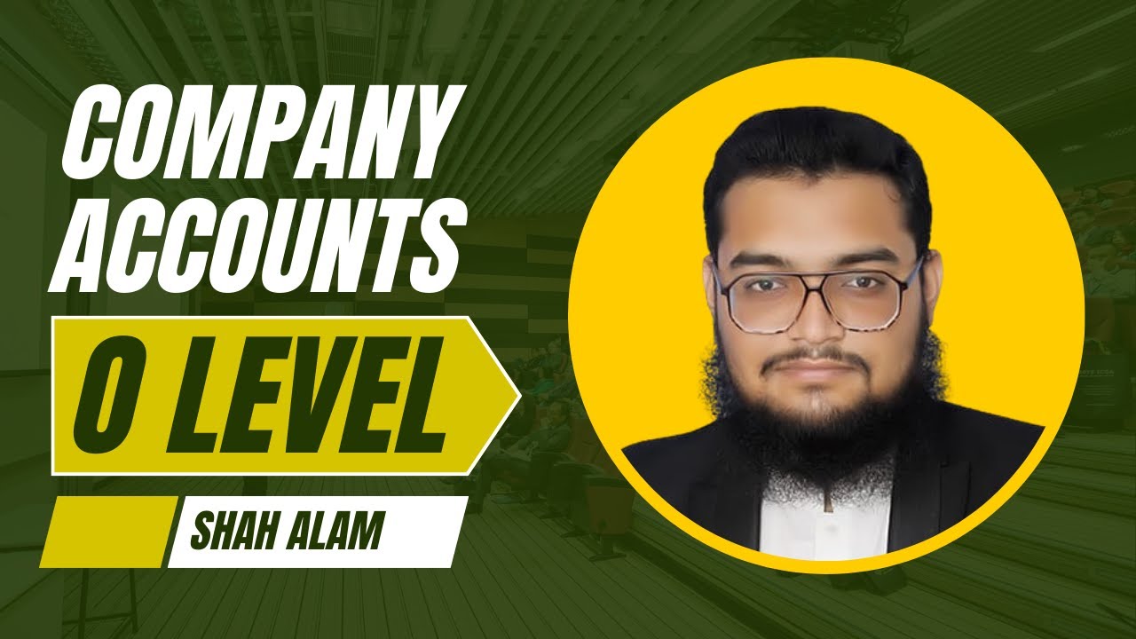 Lecture 8 Company Accounts 7707 O/N 2023 P23