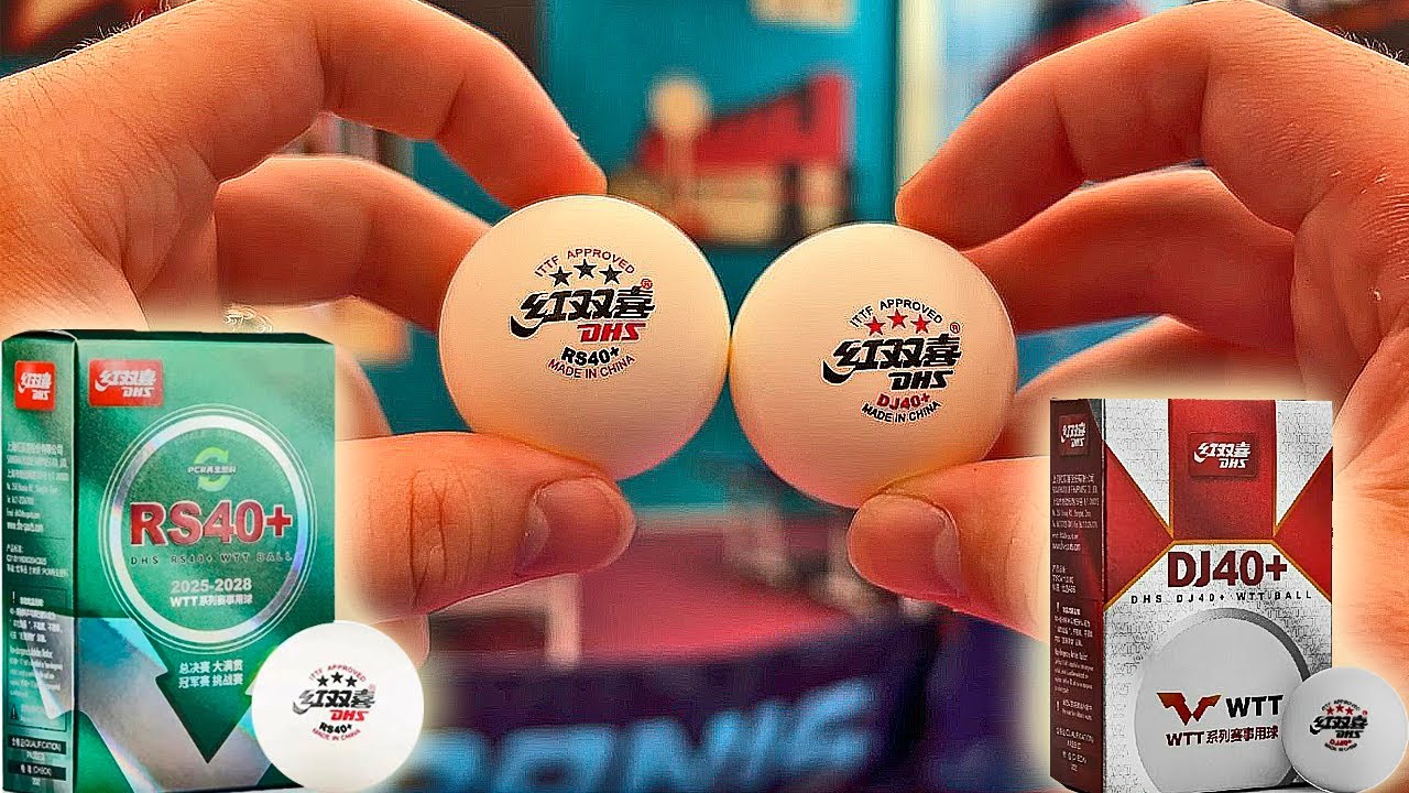 Сравнил DHS RS 40+ c DHS DJ40+ WTT! Мячи  из переработанного пластика!