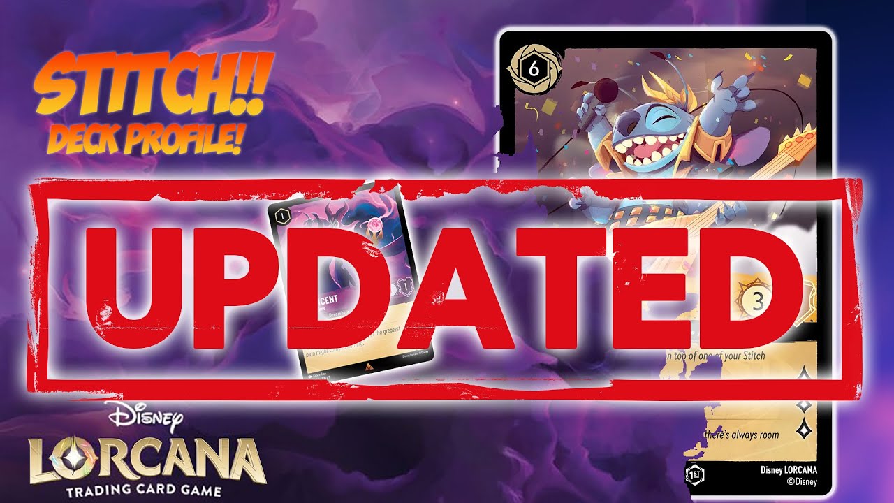 INSANE AGGRO!! TIER ONE Amethyst Stitch Deck Profile - Disney Lorcana: The First Chapter!